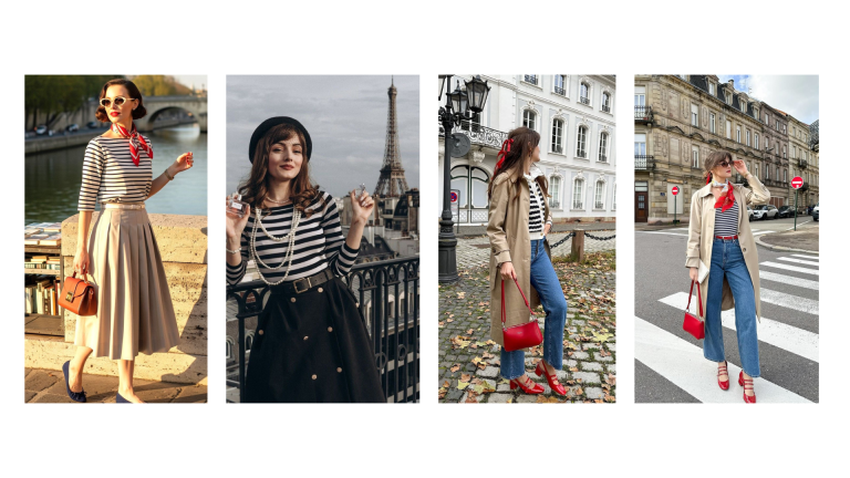 Breton stripes and trench coats