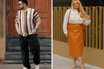 Plus size men and women