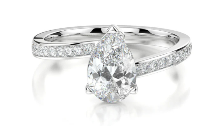 Pear-shaped Ring