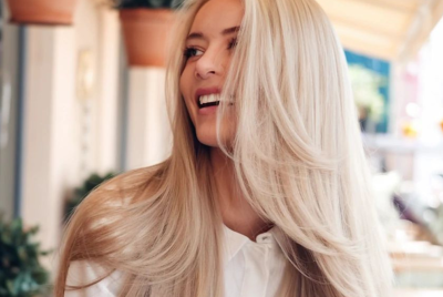 buttercream blonde hair