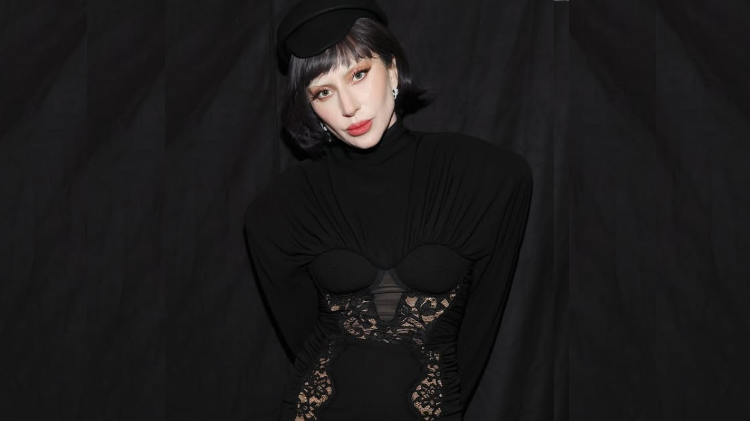 Lady Gaga Ditches Dramatic Ballgowns for Bold Sheer Valentino Slit Dress