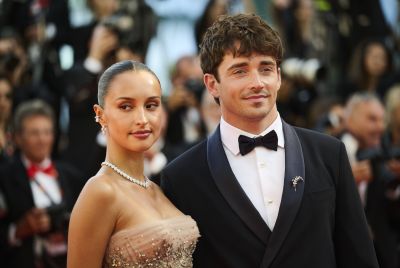Charles Leclerc and Alexandra Leclerc