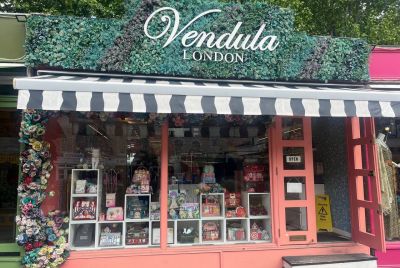Vendula London Gabriels Wharf Store Interior London Boutique Handbags Display