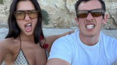 Dua Lipa and Callum Turner