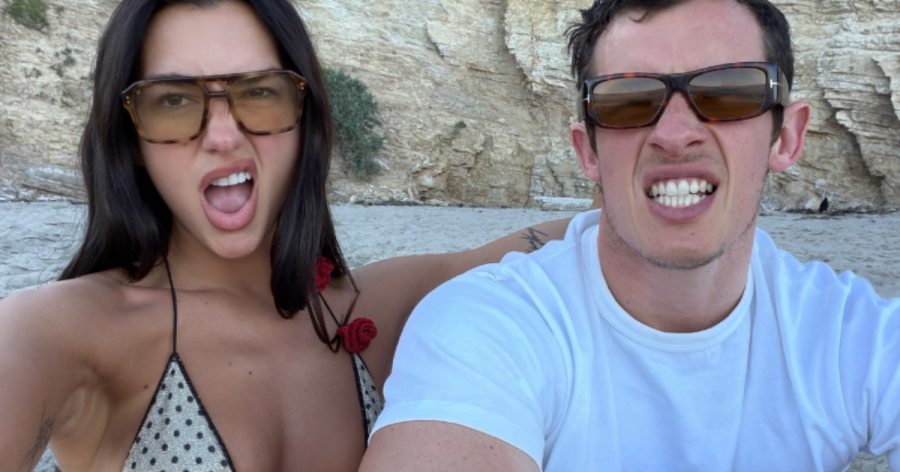 Dua Lipa and Callum Turner