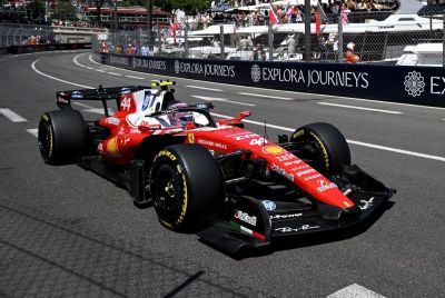 Lewis Hamilton Monaco Ferrari Pink Helmet