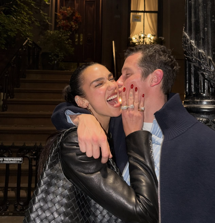 Dua Lipa and Callum Turner