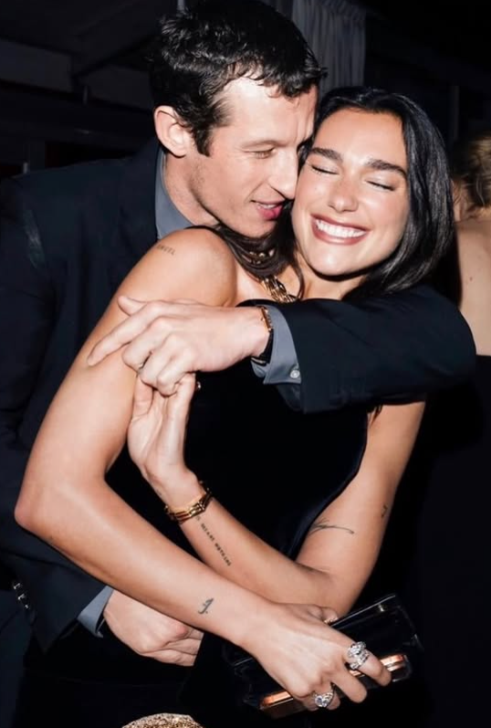 Dua Lipa and Callum Turner