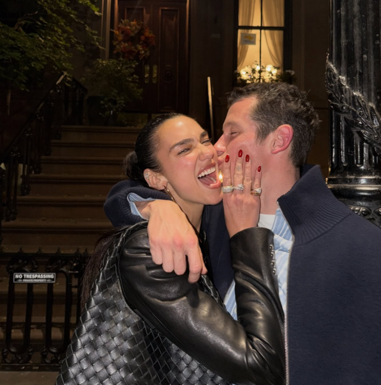 Dua Lipa and Callum Turner