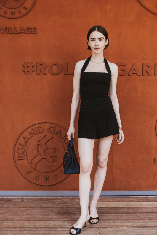 Lily Collins at the 2026 French Open
