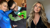 Perrie Edwards, Zayn Malik and Gigi Hadid