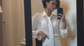 Zendaya Mirror Selfie Wearing Maison Francesco Scognamiglio