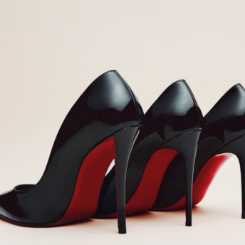 Christian Louboutin’s iconic red-soled Pigalle stilettos