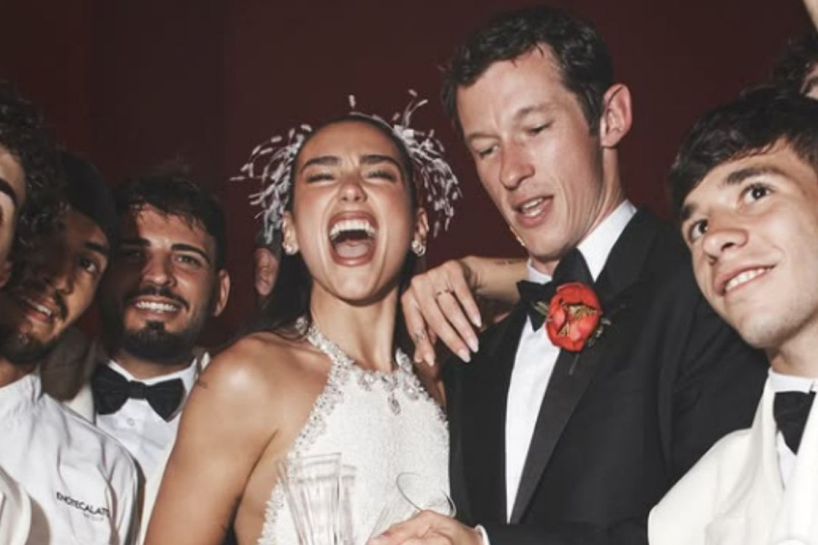 Dua Lipa and Callum Turner