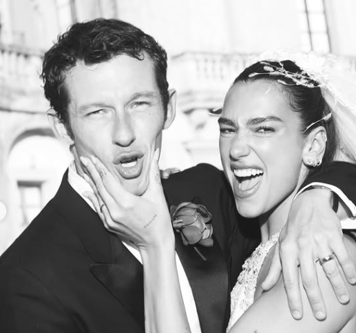Dua Lipa and Callum Turner