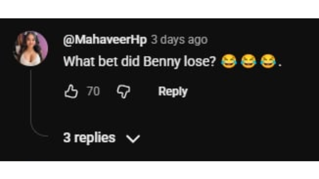 Comments on Benny Blancos hair
