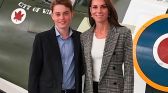 Prince George and Kate Middleton at RAF Coningsby