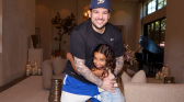 Rob Kardashian with Daughter Dream at Khloe's 42nd Birthday