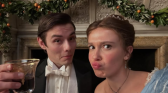 Millie Bobby Brown and Louis Partridge