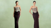 SAU LEE Frances Corset Gown