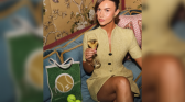 Isobel Lorna with Rare Vintage Channel Tennis Tote