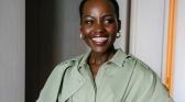 Lupita Nyong'o during the press tour for 'The Odyssey' film