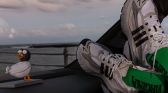 Pharrell's Adistar Jellyfish green and grey colorway