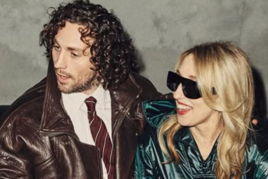 Aaron Taylor-Johnson and his wife