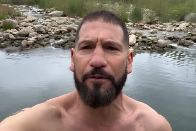 Jon Bernthal in a river