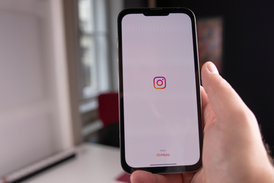 Instagram Application viewed in a smartphone