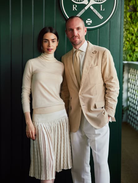 Lily Collins and her husband Charlie McDowell
