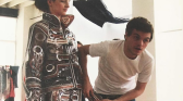 Matthieu Blazy suiting up a lady