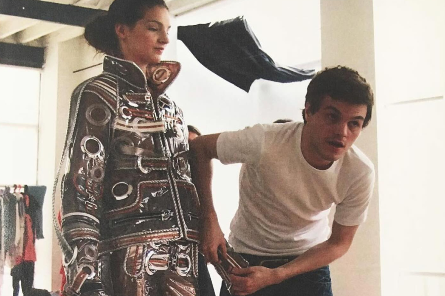 Matthieu Blazy suiting up a lady