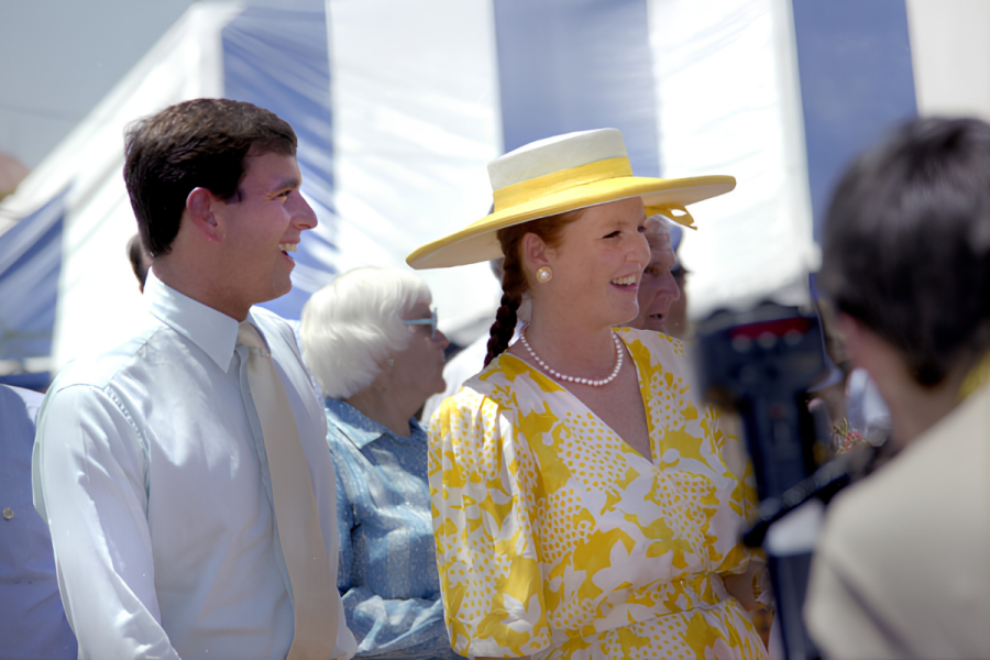 The Duke and Duchess of York in Townsville, 1988