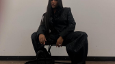 Law Roach wearing all black LUAR, Hermes, Marc Jacobs