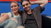Bare-faced Hilary Duff and Husband Matthew Koma