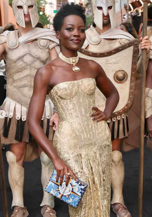 Lupita Nyong'o promoting 'The Odyssey' film in New York