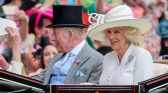 King Charles and Camilla at the Ascot Racecourse