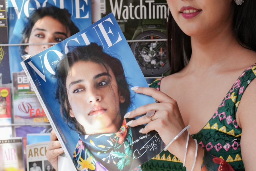 Vogue Magazine with Vibrant Colors