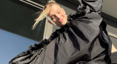 Hunter Schafer in a candid photo