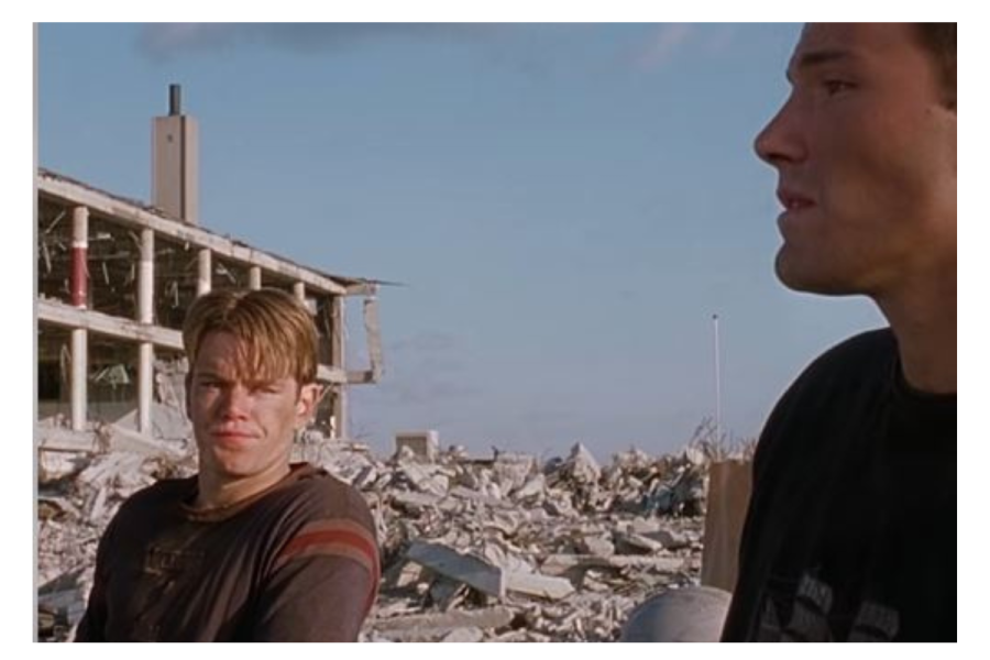 Ben Affleck and Matt Damon in Good Will Hunting