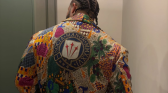 Drake's custom NOCTA silk robe by Domenico Formichetti