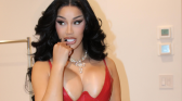 Cardi B promotes Cardi B promotes track 'Bleed It'