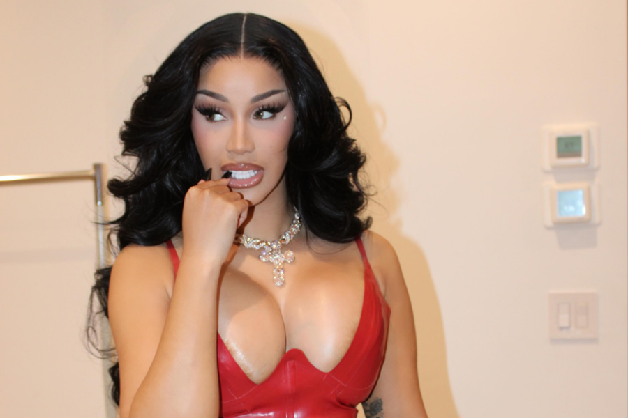 Cardi B promotes Cardi B promotes track 'Bleed It'