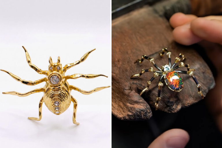 Spider brooches