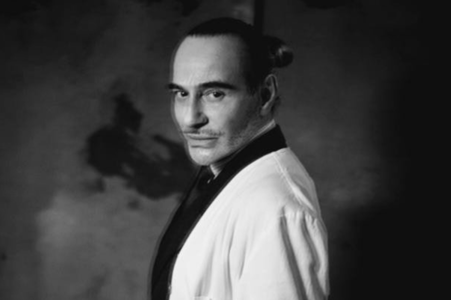 John Galliano black and white portrait