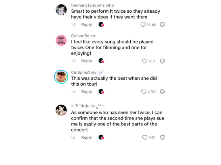 Comments on Audrey Hobert's Phone-free 'Sue Me' performance