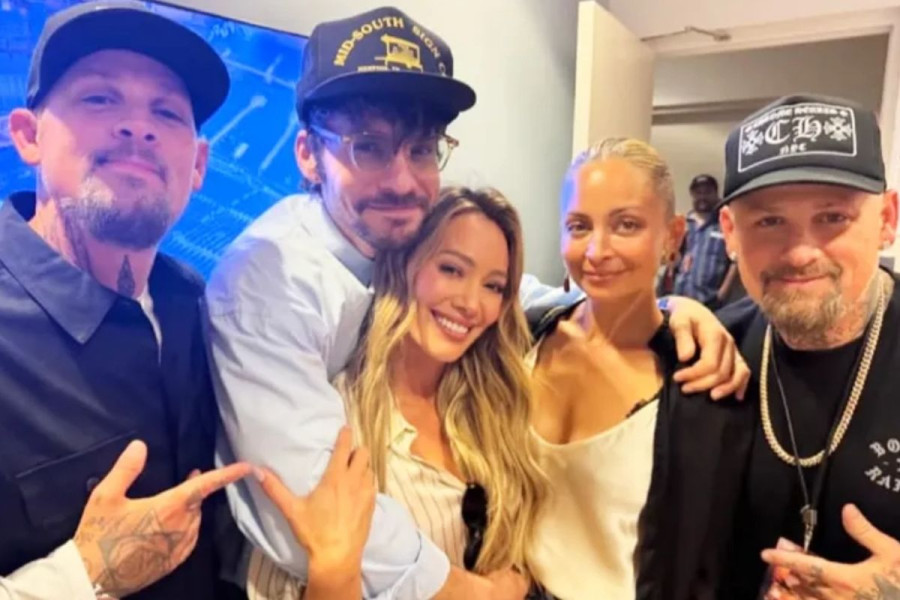 Hilary Duff, Matthew Koma, Nicole Richie, and the Madden twins