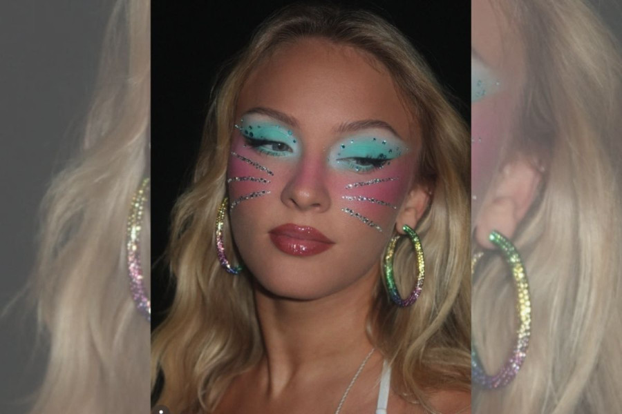 Zara Larsson's makeup by Sophia Sinot