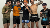 Knox Pitt alongside fellow athletes